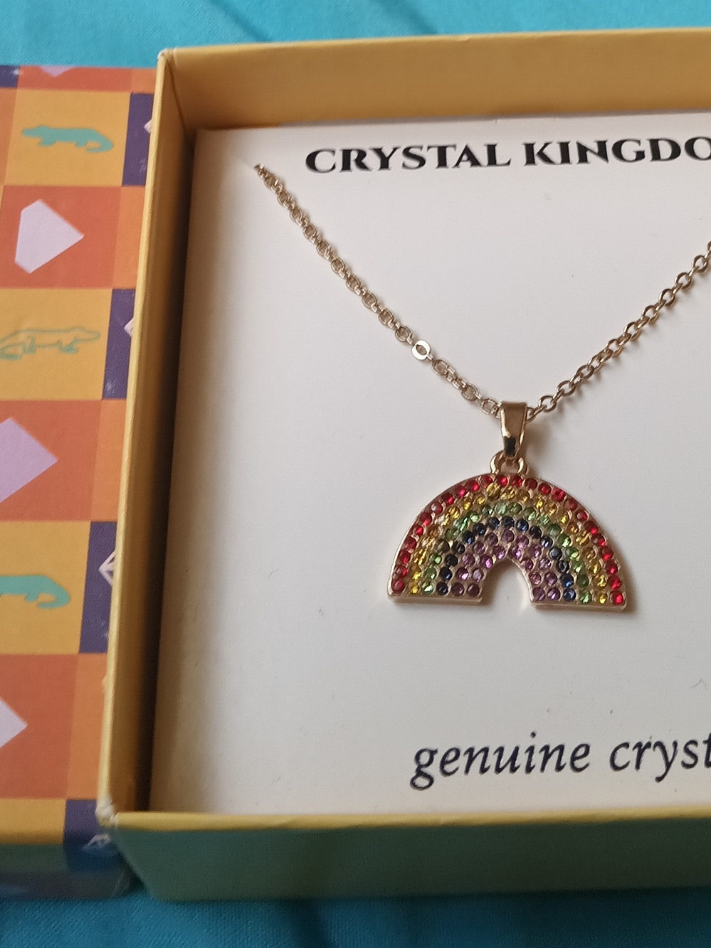 GENUINE CRYSTAL RAINBOW NECKLACE